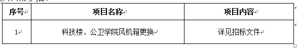 太阳集团tyc33455官网科技楼、公卫学院风机箱更换项目二次招标公告